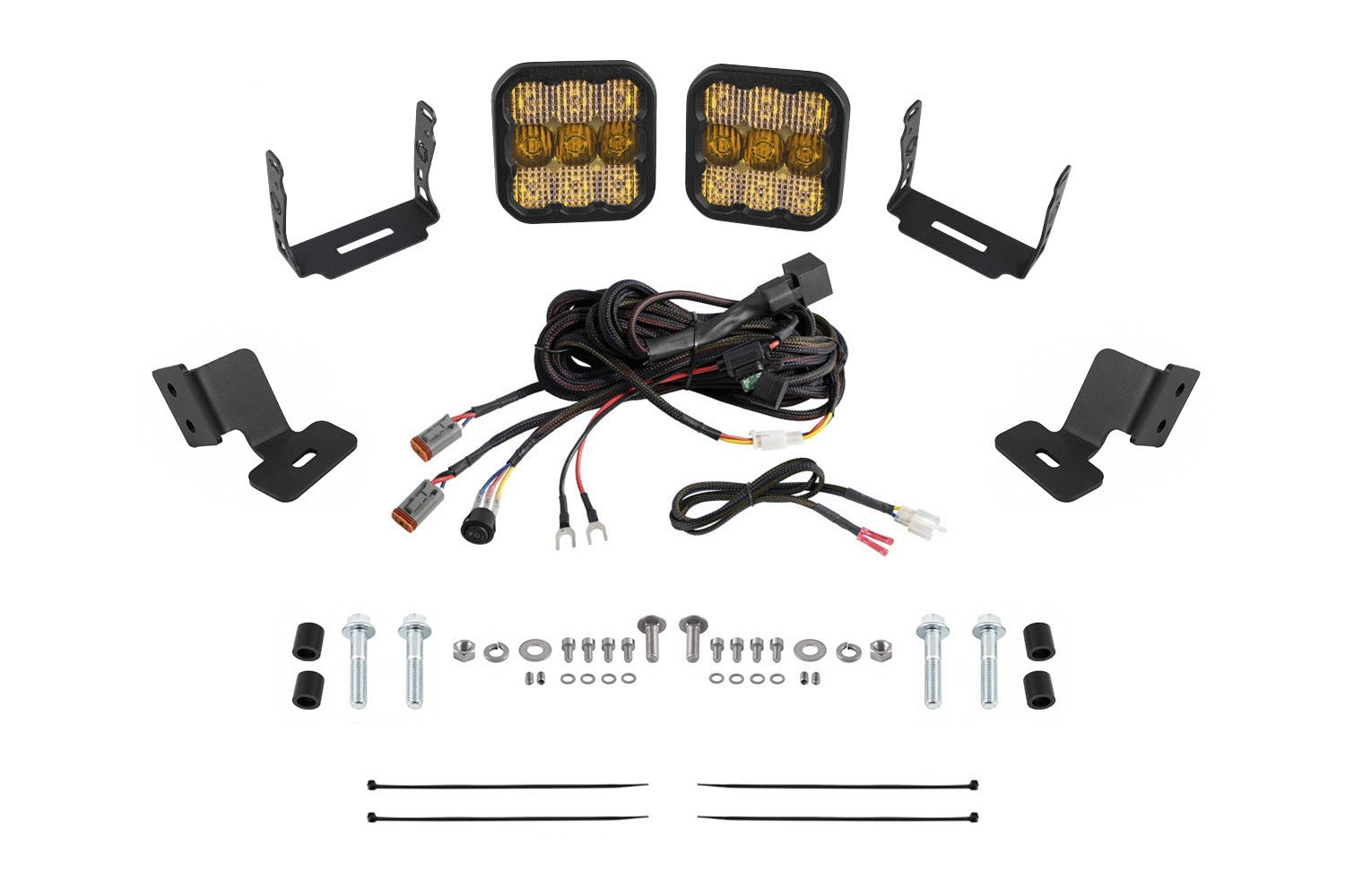 Diode Dynamics - Stage Series Ditch Light Kit for 2019-2024 Honda TalonSS5 Sport Yellow Combo - DD7913