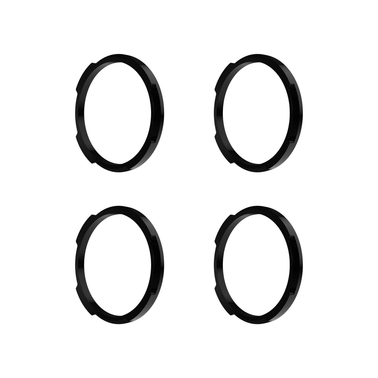 KC HiLiTES 30581 KC Bezel Ring KC FLEX ERA BAR Black 4PC