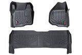 Rough Country Floor Mats - FR & RR - Depressed Pedal - Ford Super Duty (11-16) - M-51223