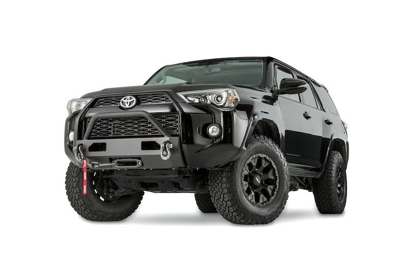 Warn - 100022 Semi-Hidden Winch Mount with Grille Guard for 2014-2024 Toyota 4Runner