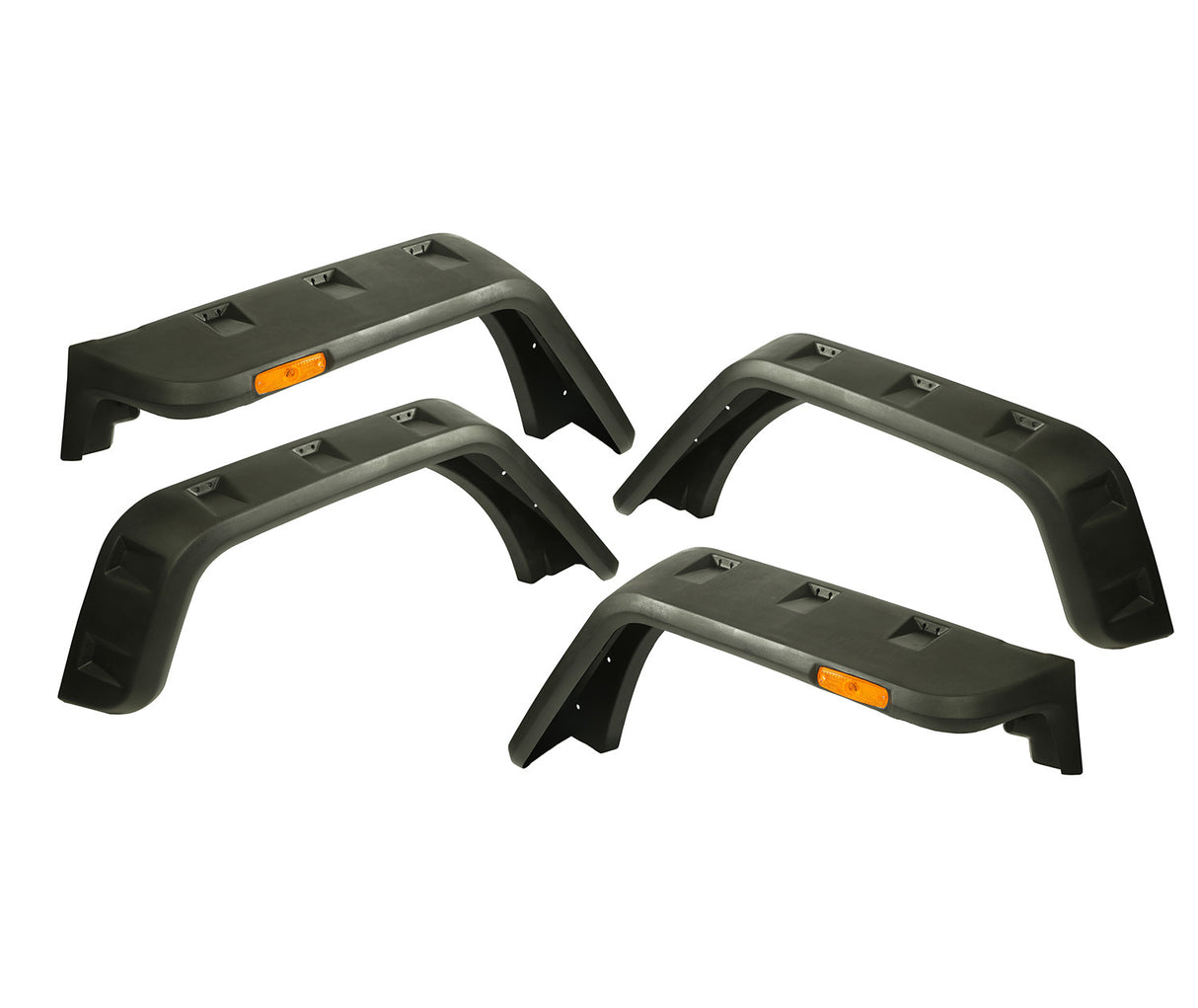 Rugged Ridge - Hurricane Fender Flare Kit, EU, Textured; 07-16 Jeep Wrangler JK - 11640.09