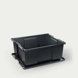 Decked - Payloader 32 - D-co bin with snap on lid - one (1) - all black - A0041-DBIN-BLK