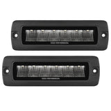 Go Rhino 750300621SBF Blackout Series - SIXLINE 6-LED Flood Lights with Flush Mount, Pair