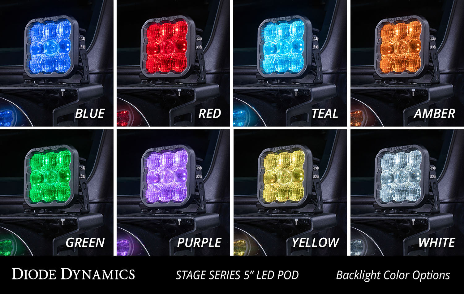Diode Dynamics - SS5 Pro Universal CrossLink 5-Pod Lightbar White Driving - DD7254