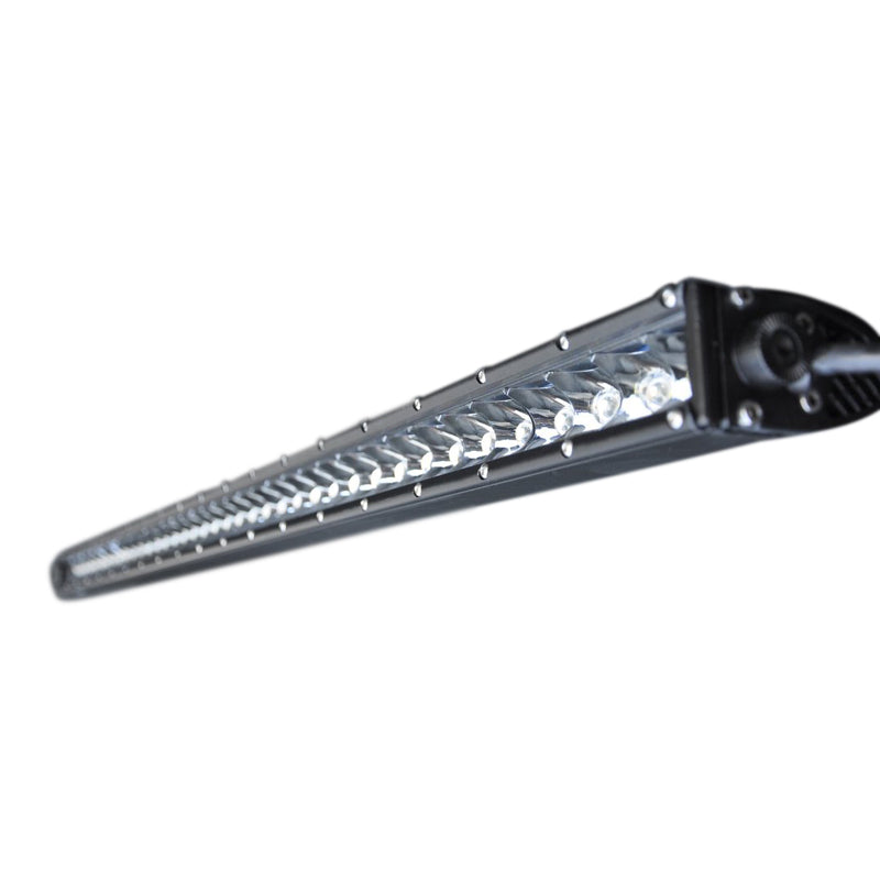 DV8 Offroad - Single Row LED Light Bar With Chrome Face - BS40E110W5W