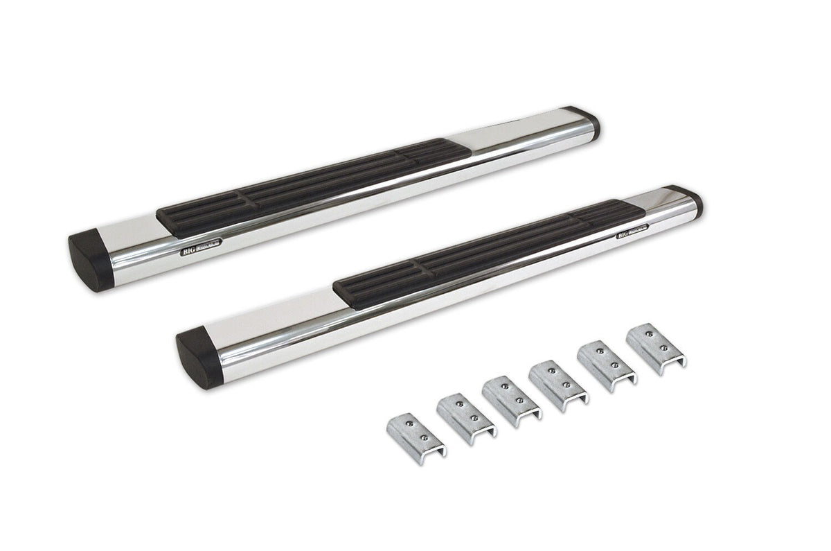 Go Rhino 686404552PS - 6" OE Xtreme SideSteps With Mounting Bracket Kit - Polished Stainless Steel