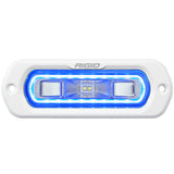 RIGID Industries - 51201 SR-L Series Marine Spreader Pod, 2 Wire Flush Mount, White W/Blue Halo