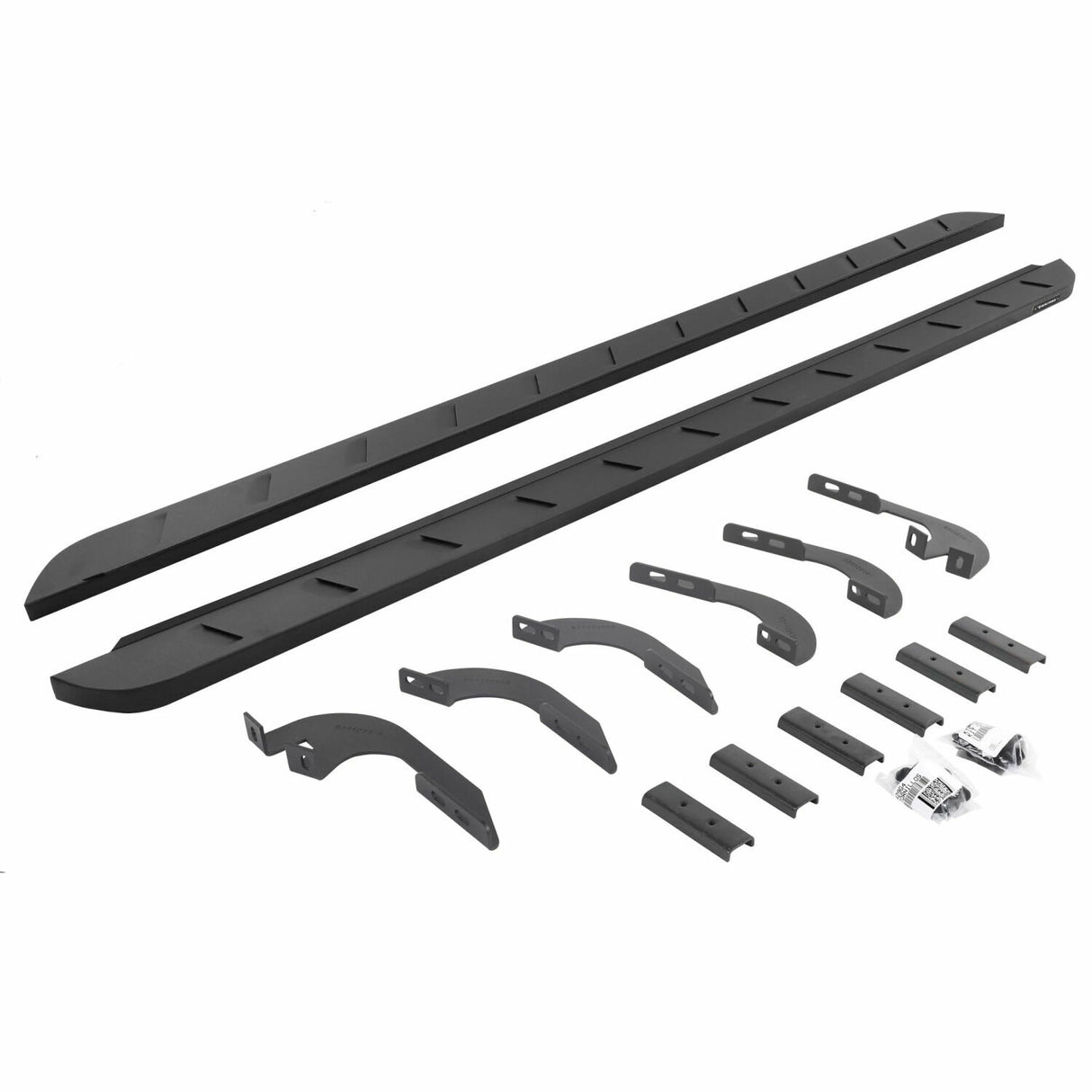 Go Rhino 63442987SPC - RB10 Slim Line Running Boards With Mounting Brackets - Textured Black