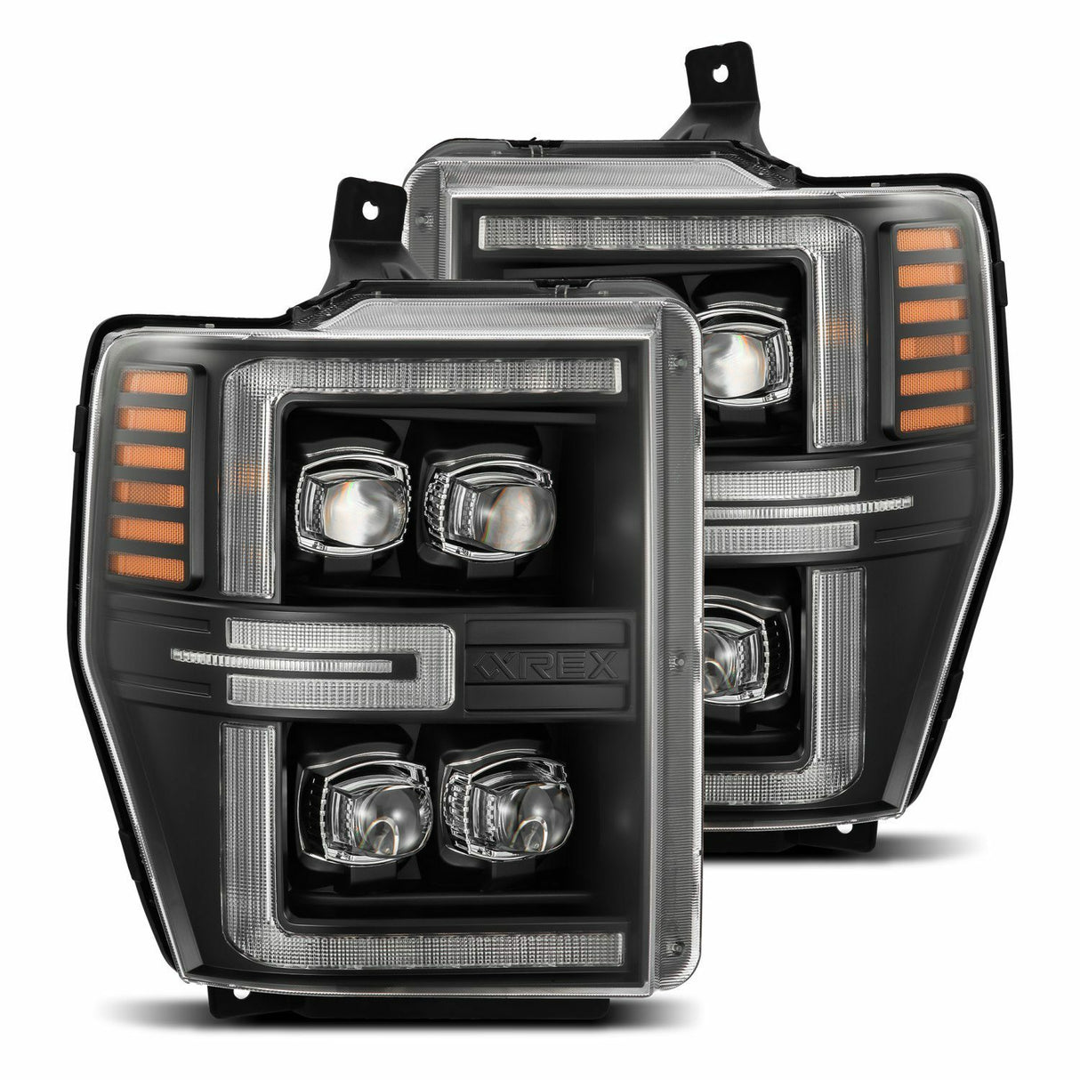 AlphaRex 880310 LED Projector Headlights in Black