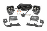 Rough Country - LED Ditch Light Kit - 2in Black Pair - White DRL - Chevy GMC 1500 (14-18) - 71054
