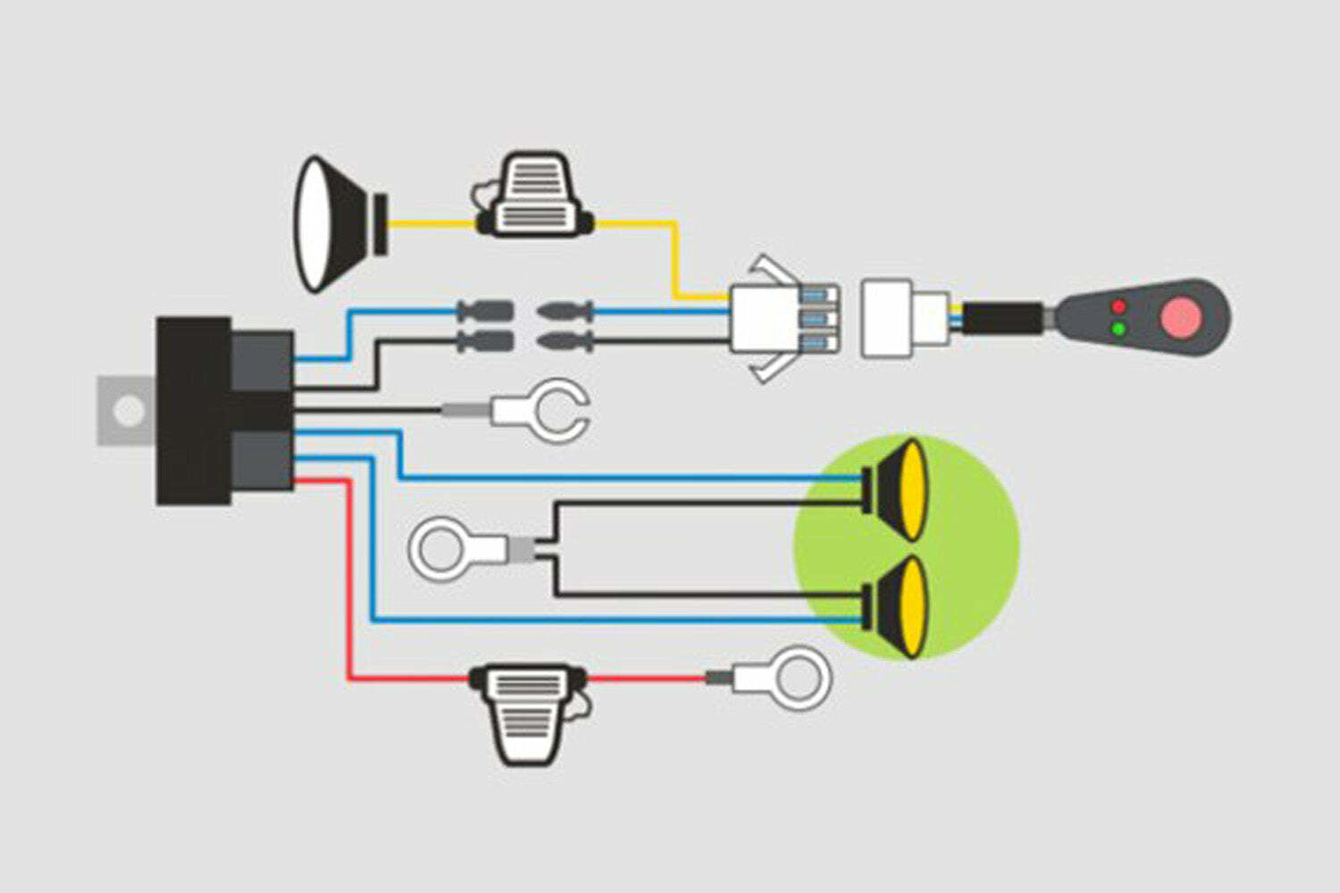 IronMan 4x4 - Wiring Harness Loom - Driving Light - IWHL002