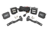 Rough Country - LED Light Kit - Ditch Mount - 2" Black Pair - Spot - Toyota Tacoma (16-23) - 71080
