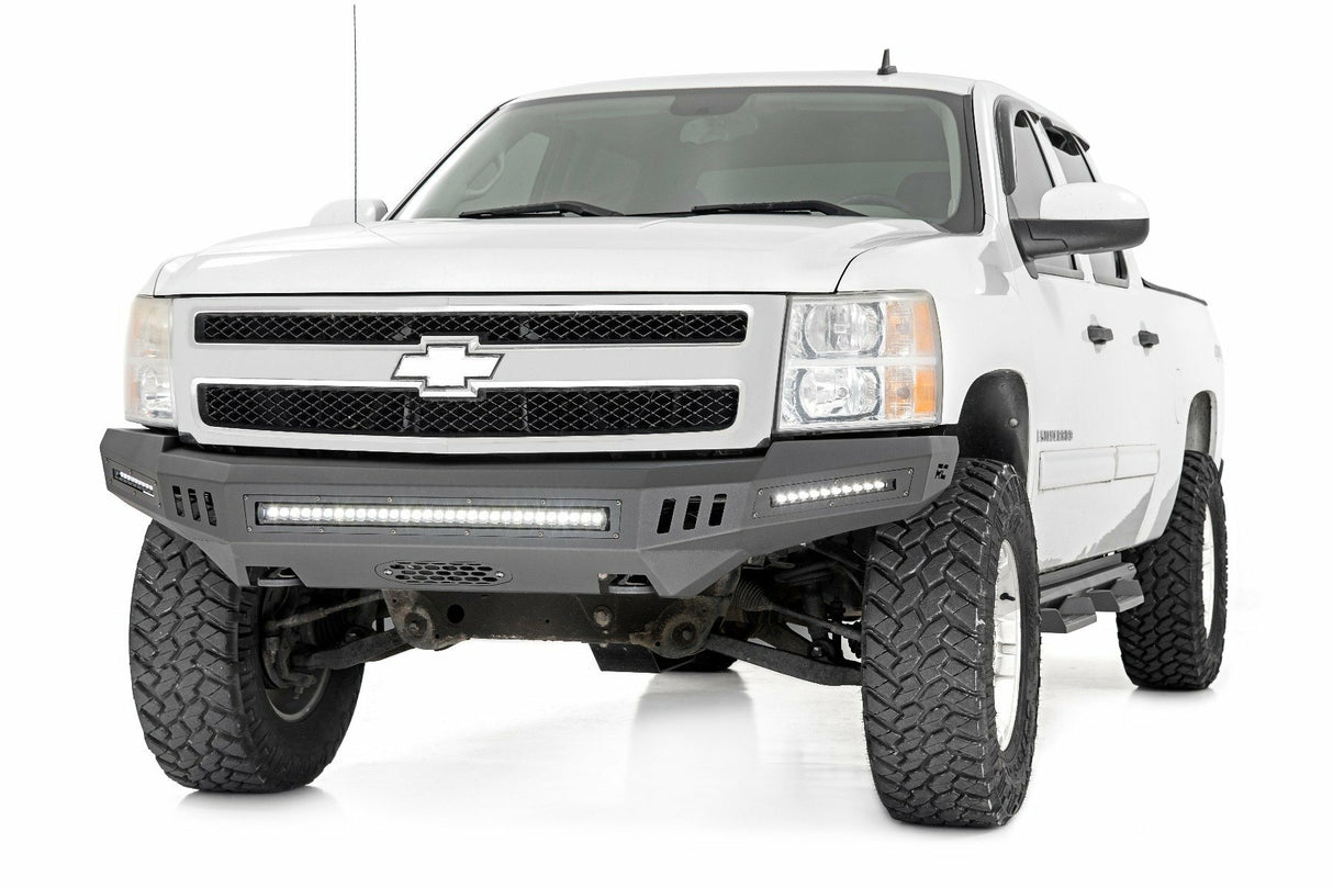 Rough Country - Front High Clearance Bumper - BLK LEDs - Chevy Silverado 1500 (07-13) - 10911