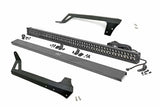 Rough Country - LED Light - Windshield Mnt - 50" Black Dual Row - Amber DRL - Jeep Wrangler JK (07-18) - 70504BLDRLA