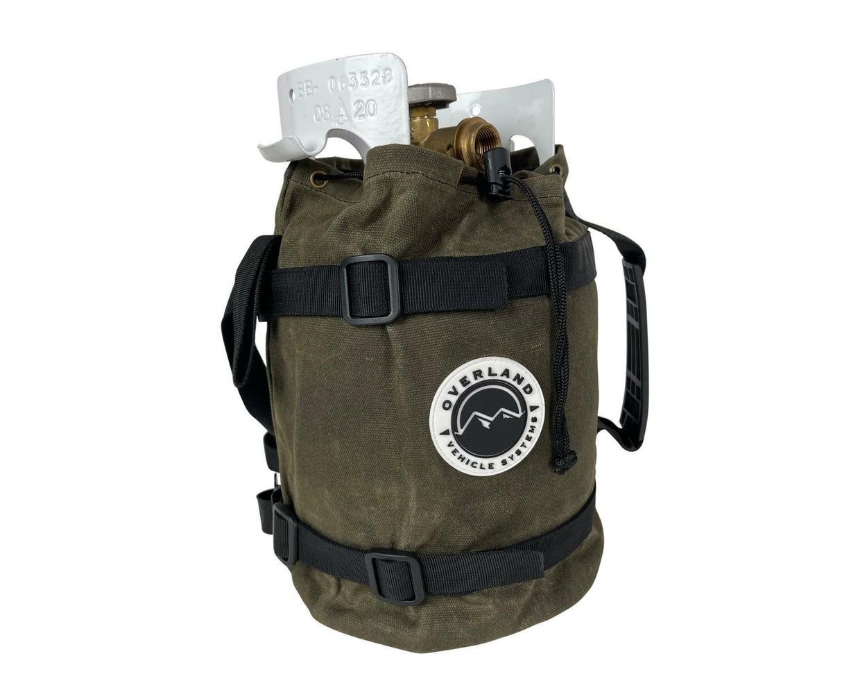 Overland Vehicle Systems - Organize With Wax Canvas Propane Cover - 21189941