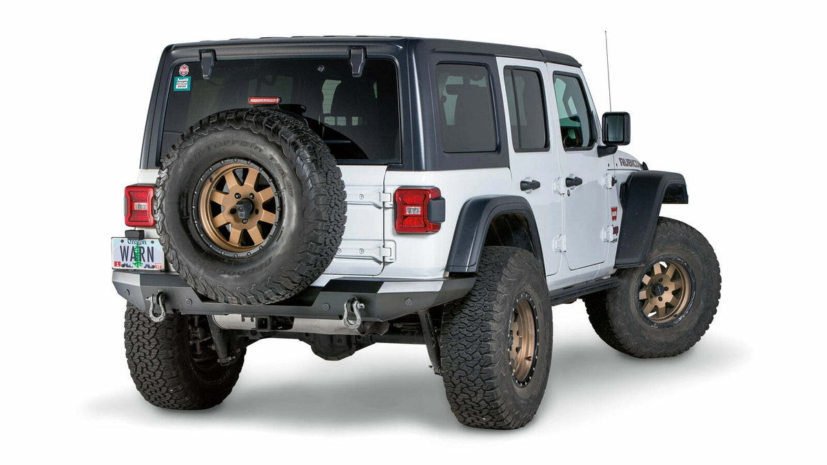 Warn - Elite Rear Bumper for 2018-2026 Jeep Wrangler JL - Without Tire Carrier - 102410
