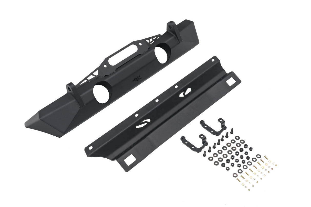 Rugged Ridge - Rugged Ridge 11541.21 XOR Stubby Bumper, Front; 18-21 Jeep Wrangler JL, 20-21 Gladiator JT - 11541.21