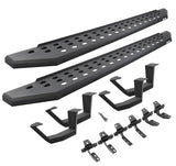 Go Rhino - 6942998020PC - RB20 Running Boards With Mounting Brackets & 2 Pairs of Drop Steps Kit - Textured Black