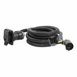 Curt - 10' Custom Wiring Extension Harness (Adds 7-Way RV Blade to Truck Bed) - 56000