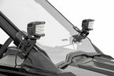 Rough Country - LED Light - A Pillar Mount - 2" Black Pair - Spot - Polaris RZR PRO XP - 93076