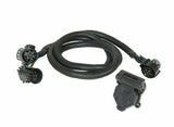 Husky Towing - 30342 5th Wheel Wire Harness 7 Way Blade With Reinforced 90 Deg Plugs Into OEM Wiring