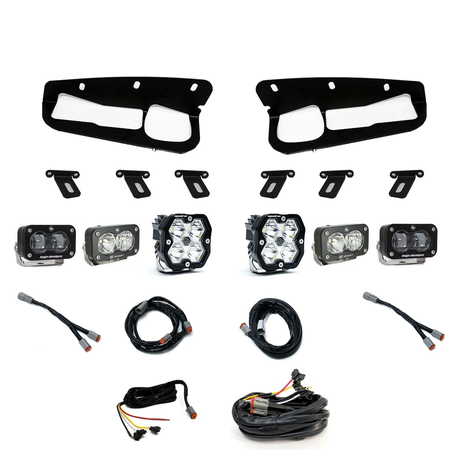 Baja Designs - 44-0081-UP Squadron 2.0 Sport/S2 Sport/S2 SAE "Sportman" Fog Pocket Light Kit