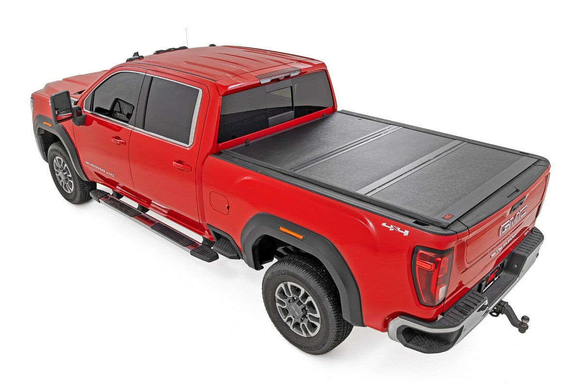 Hard Low Profile Bed Cover - 6'9(in.) Bed - Rail Caps - Chevy/GMC 2500HD/3500HD (20-24)