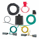 Curt - 56477 Custom Wiring Harness, 4-Way Flat Output, Select Ford Maverick - 56477