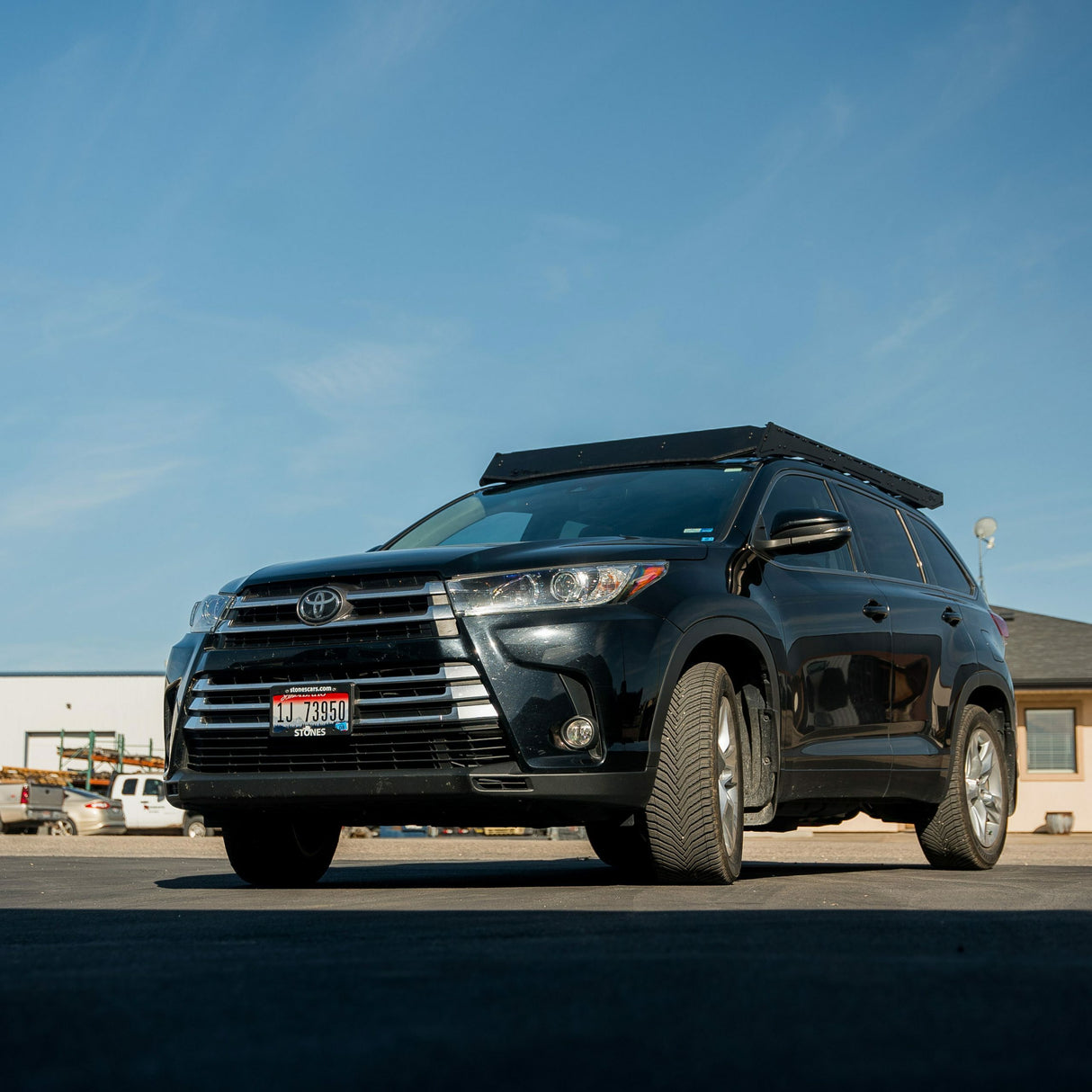 Prinsu - Toyota Highlander Prinsu Pro Roof Rack | 2014-2019 - Light Bar Cutout - 400-002-035-002