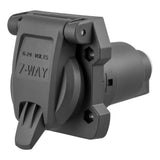 Curt - Heavy-Duty 7-Way RV Blade Connector Socket (Vehicle Side) - 58155