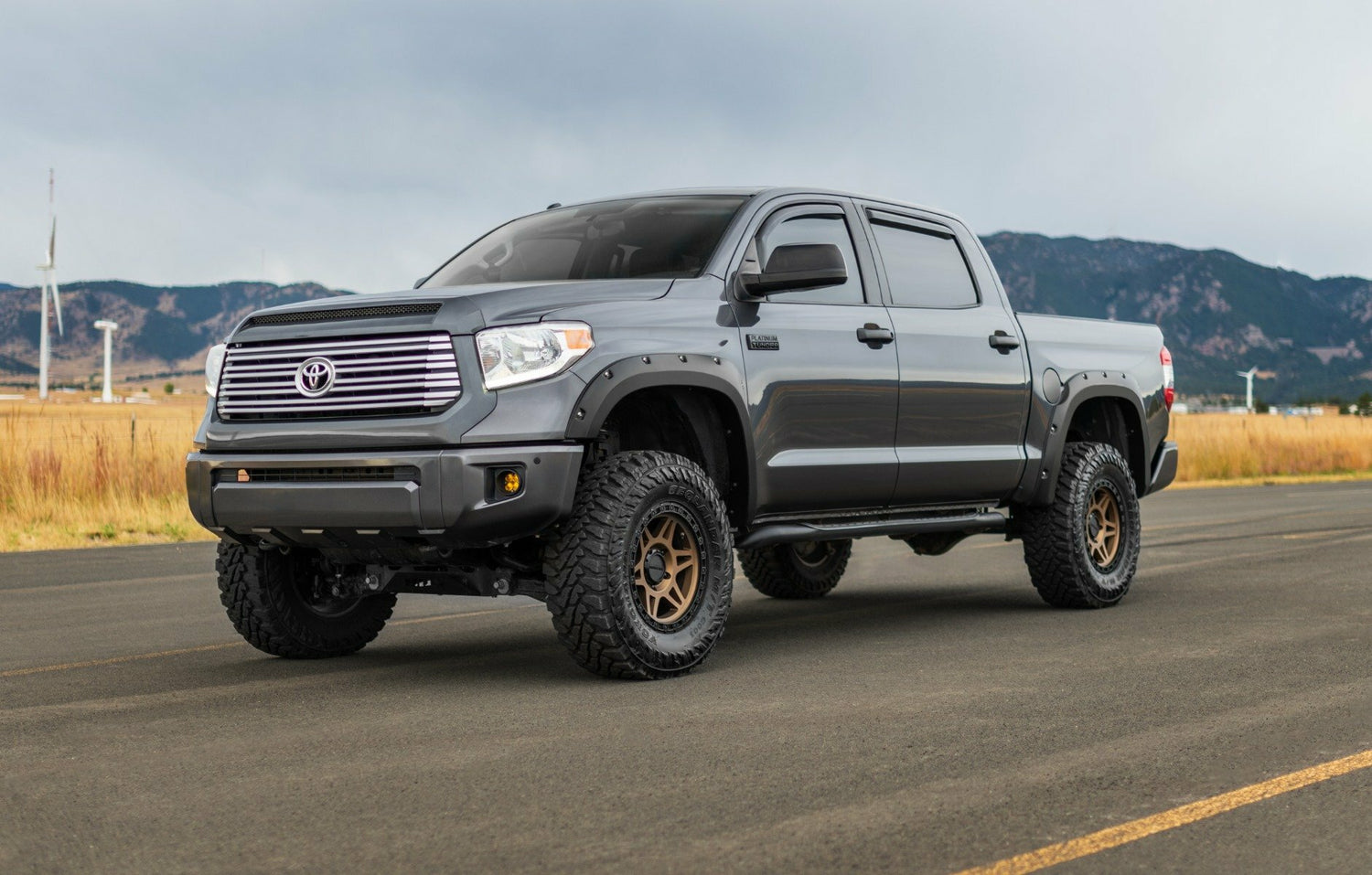Rough Country - Pocket Fender Flares - 4U3 Sunset Bronze - Toyota Tundra 2WD/4WD (2014-2021) - F-T11411A-4U3