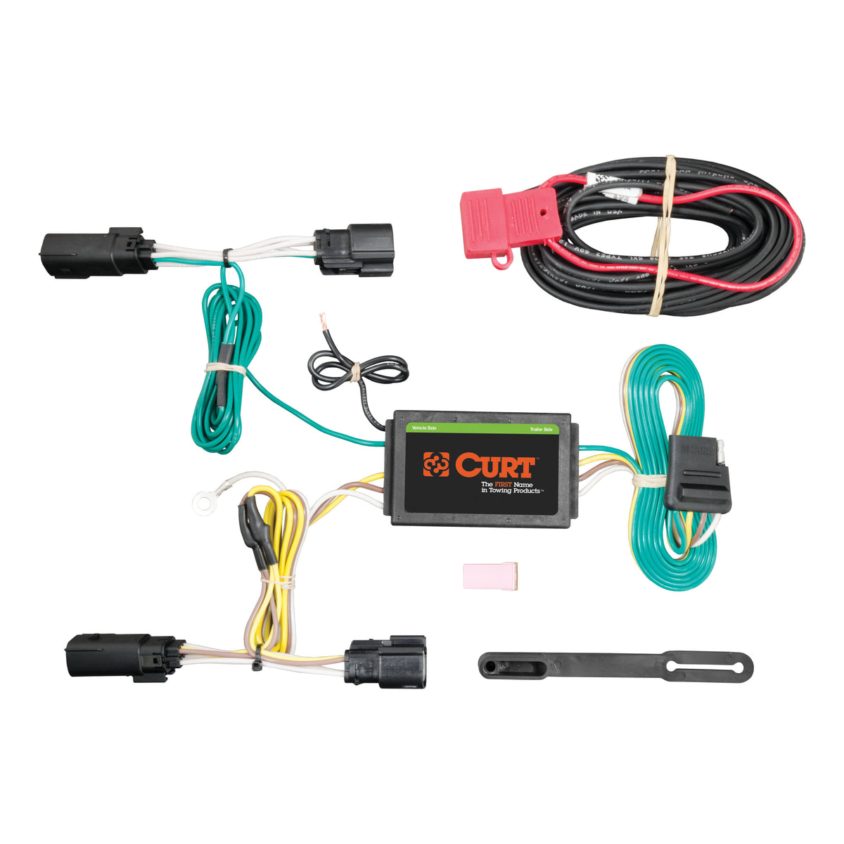 Curt - Custom Wiring Harness, 4-Way Flat Output, Select Lincoln MKZ - 56258