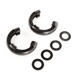 Rugged Ridge - Rugged Ridge 11235.40 D-Ring Shackle Isolator Kit, Black Pair, 7/8 inch - 11235.40