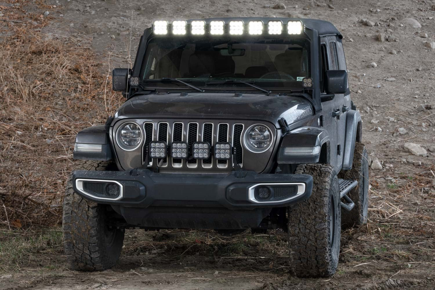 Diode Dynamics - Jeep JL SS5 Pro CrossLink Windshield White Combo Lightbar Kit - DD7262