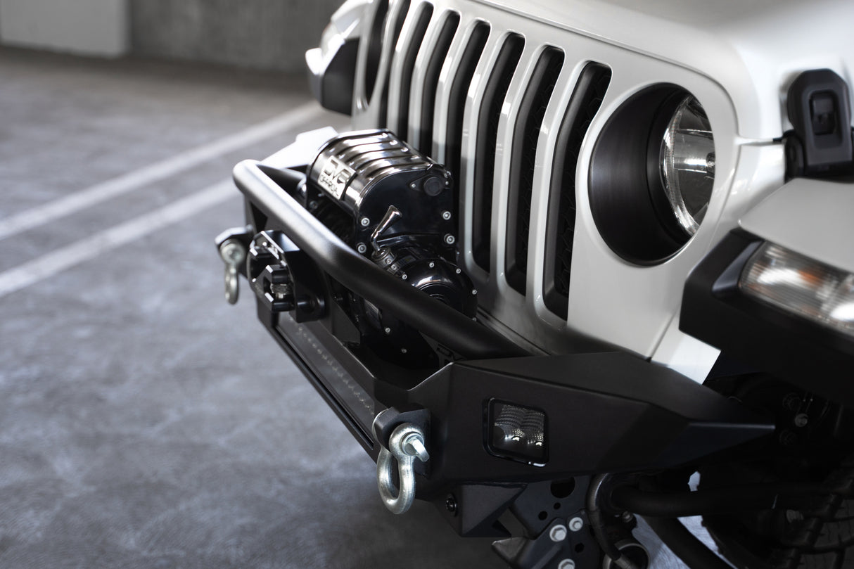 DV8 Offroad - Jeep Wrangler JL & Gladiator JT FS-7 Mid-Width Winch Front Bumper - FBJL-07