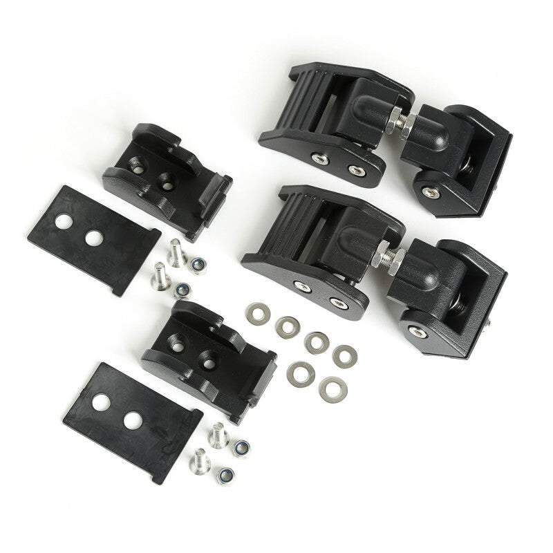 Hood Catches, Textured Black; 07-16 Jeep Wrangler JK