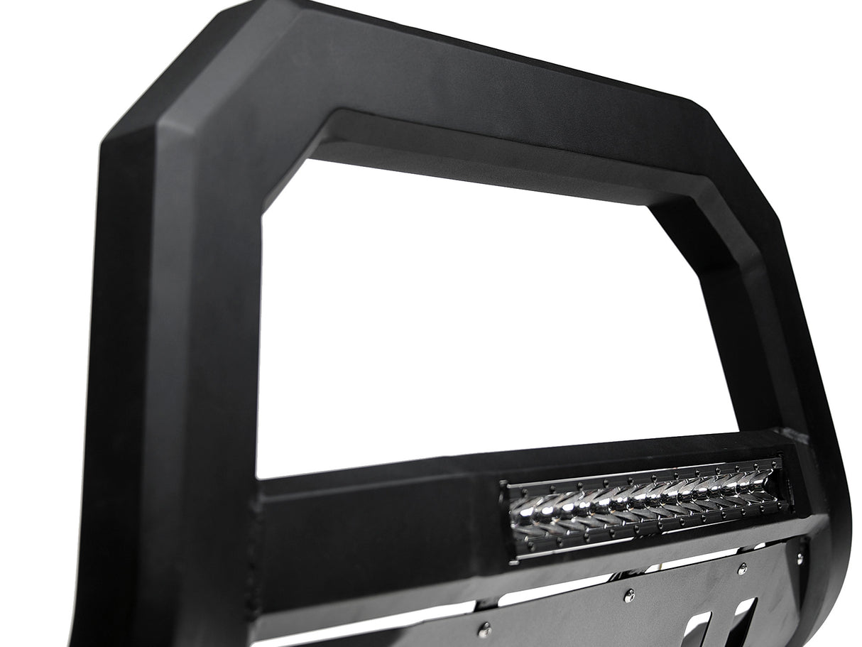 Armordillo 2011-2018 Toyota Sienna AR Series Bull Bar W/LED - Matte Black W/Aluminum Skid Plate