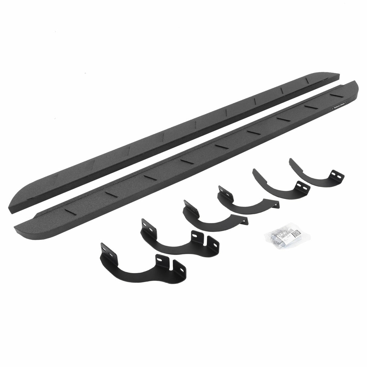 Go Rhino 63442568ST - RB10 Slim Line Running Boards With Mounting Brackets - Protective Bedliner Coating