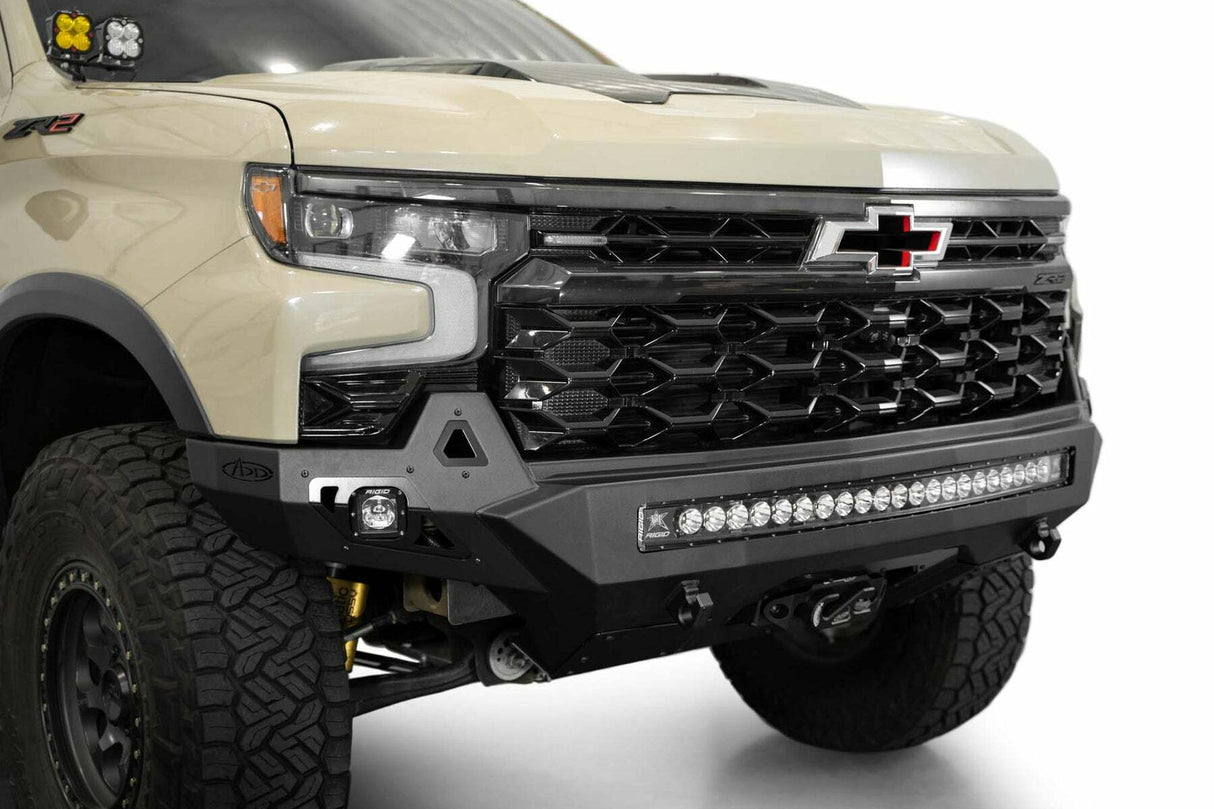 Addictive Desert Designs - Chevy Silverado 1500 ZR2 Stealth Fighter Front Bumper - F120083030103