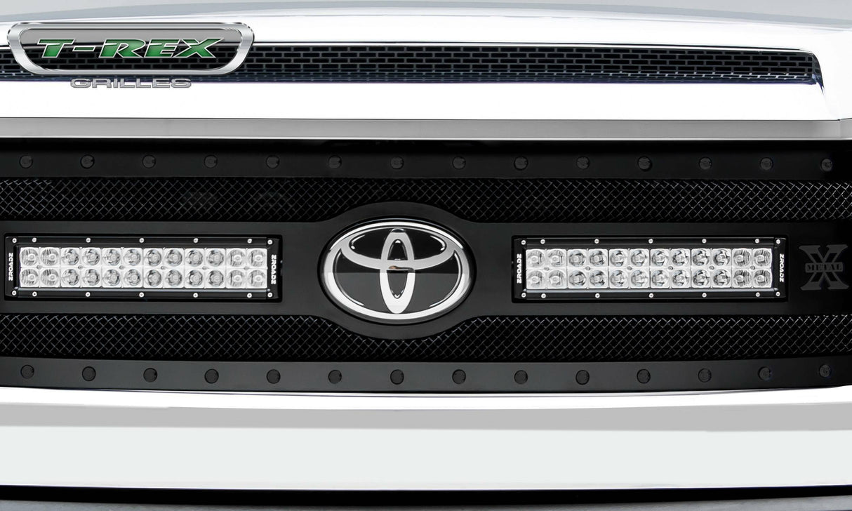 T-Rex Grilles - 1 Pc Small Mesh Mild Steel Stealth Torch Grille Replacement - Only fit vehicles with TSS -Toyota Safety Sense technology, Includes Universal Wiring Harness - 6319661-BR