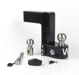 Weigh Safe 8" Drop Hitch with 3" Shank w/ Keyed Alike WS05 - WS8-3-KA-CER-BLA