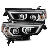 AlphaRex 880722 LED Projector Headlights Plank Style Design Black