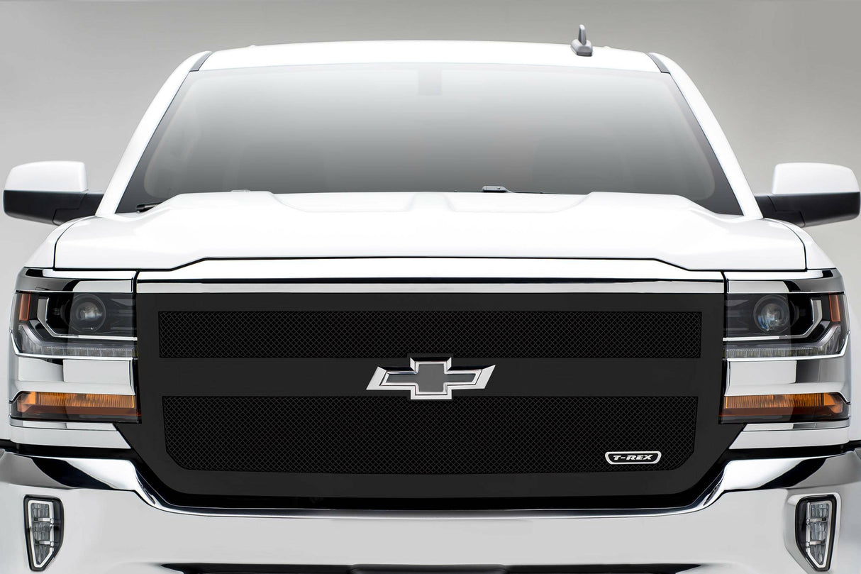 T-Rex Grilles - 1 Pc Small Mesh Mild Steel Upper Class Grille Replacement - 51131