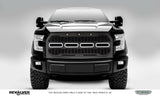T-Rex Grilles - 1 Pc Laser Cut Pattern Mild Steel Revolver Grille Replacement - Includes Optional Aluminum Accent Trim, Includes (3) Amber running lights, - 6515751