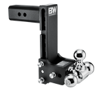 B&W Trailer Hitches - Tow & Stow 2-1/2" Adjustable Tri-Ball Mount (Black) - TS20050B