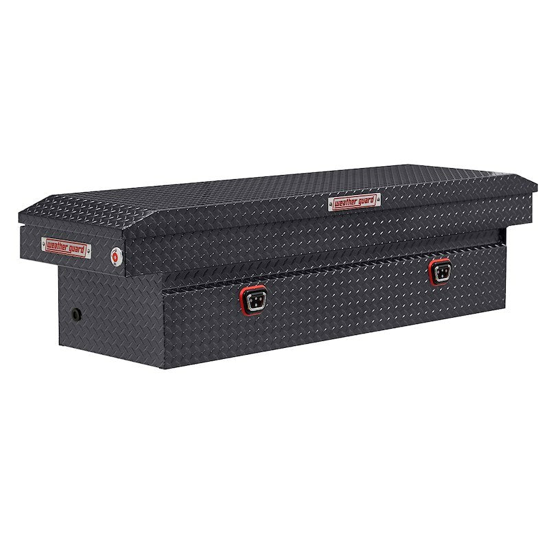 Weather Guard - Model 127-6-04 Saddle Box, Aluminum, Full Standard, Gunmetal Gray, 11.0 cu ft - 127-6-04
