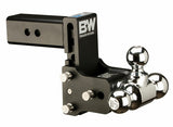 B&W Trailer Hitches - TS20048B 2.5 Model 8 Blk Tow & Stow Tri Ball