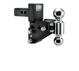 B&W Trailer Hitches - TS10063BMP 2 in Model 7 Blk Tow & Stow Dual Ball for Multi-Pro Tailgate