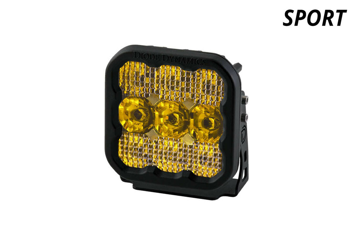 Diode Dynamics - SS5 LED Pod Sport Yellow Spot (single) - DD6771S
