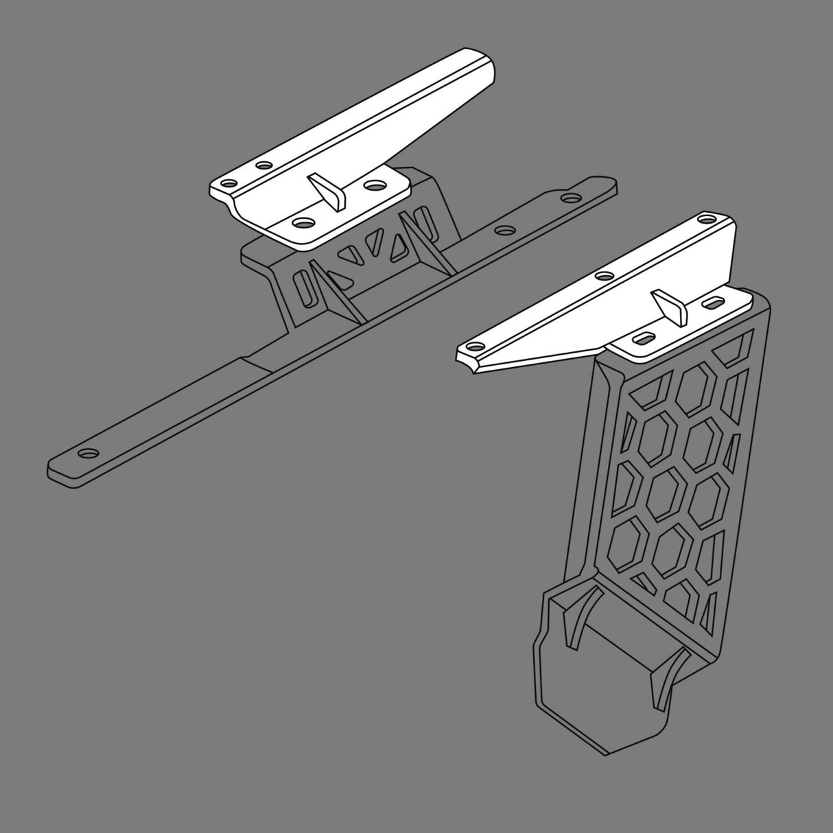 Go Rhino 5910012T SRM Roll Bar Mounting Kit - Jeep JLU Mount